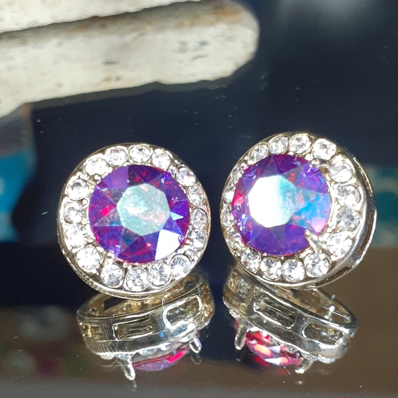 Jewelry - Mystic Fire Simulated CZ accents in Gold tone